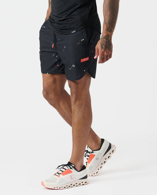 Luka Short Coral Burst Space Drip