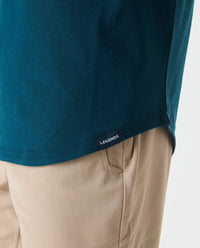 Aviation Tee Curved Hem Marine