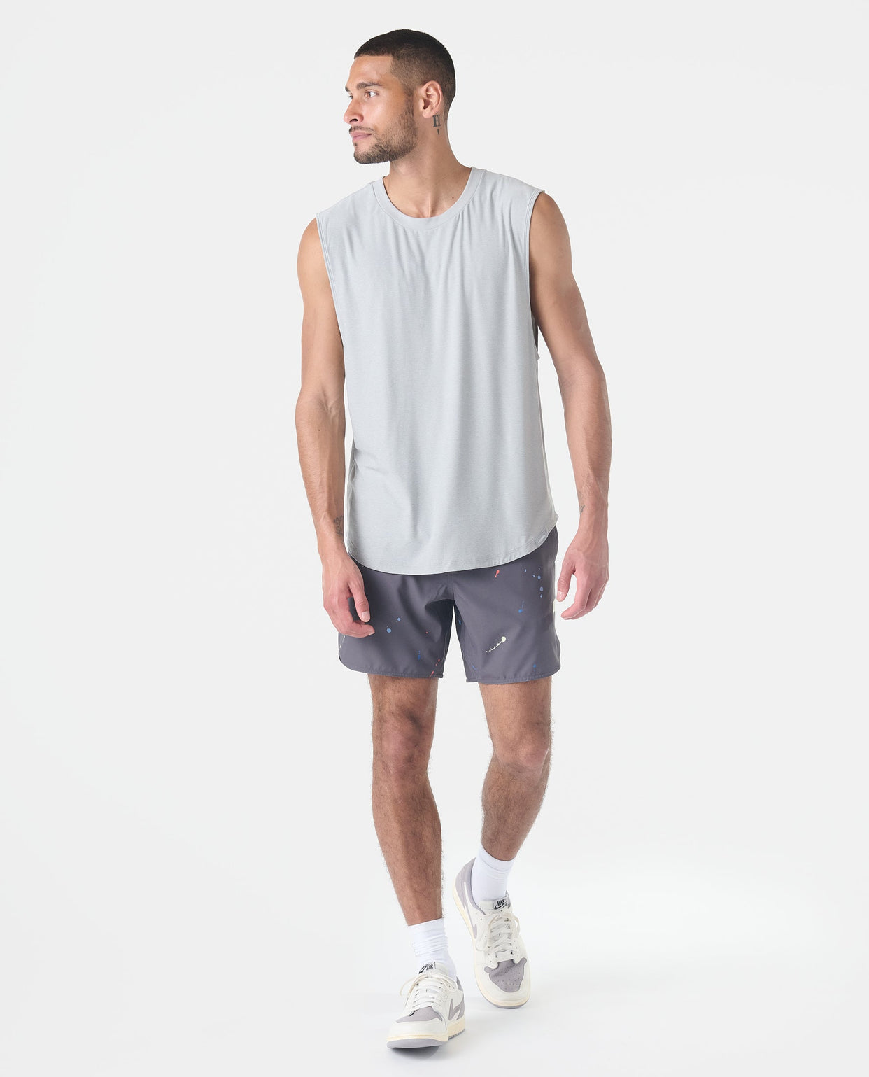Luka Short Charcoal Space Drip