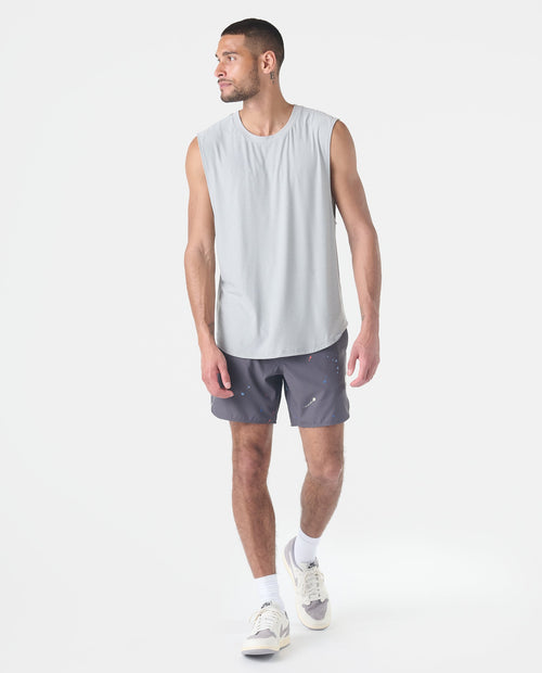 Luka Short Charcoal Space Drip