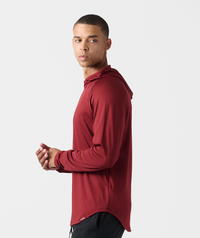 Enzo Hooded LS Crimson