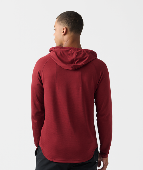 Enzo Hooded LS Crimson