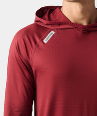 Enzo Hooded LS Crimson