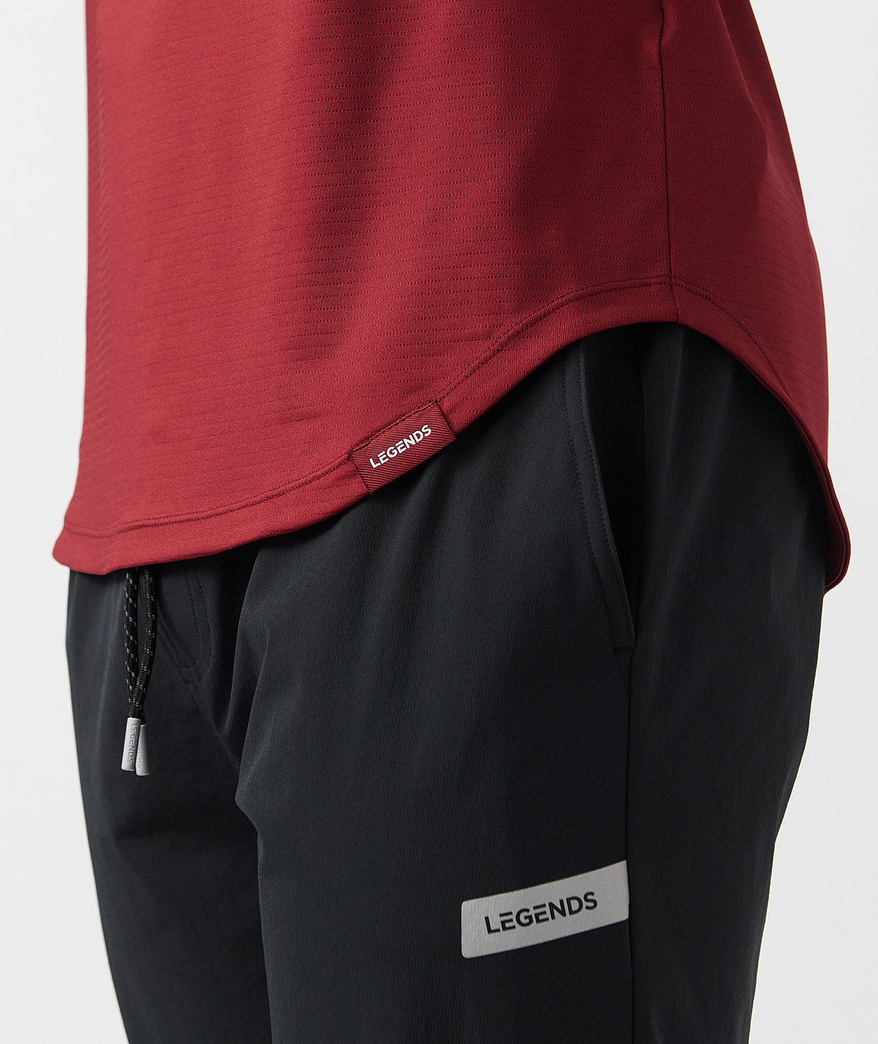 Enzo Hooded LS Crimson