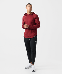Enzo Hooded LS Crimson