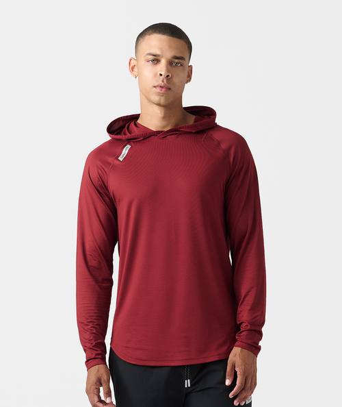 Enzo Hooded LS Crimson