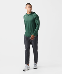 Enzo Hooded LS Dark Moss