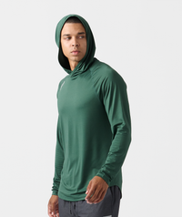 Enzo Hooded LS Dark Moss