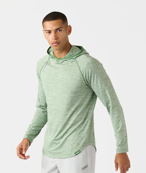 Enzo Hooded LS Elm Heather