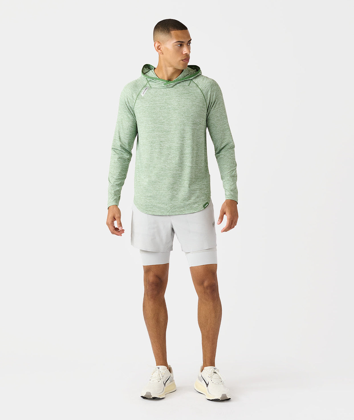 Enzo Hooded LS Elm Heather