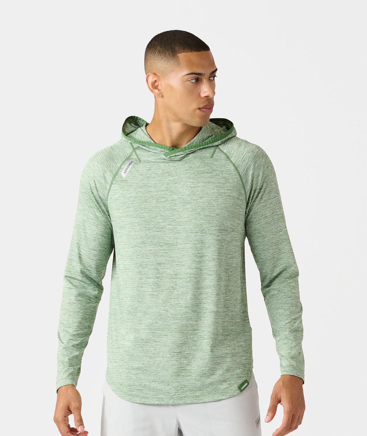 Enzo Hooded LS Elm Heather