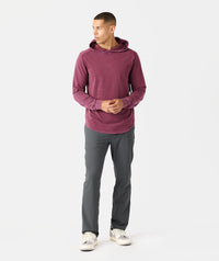 Aviation Tee Hooded LS Washed Fig