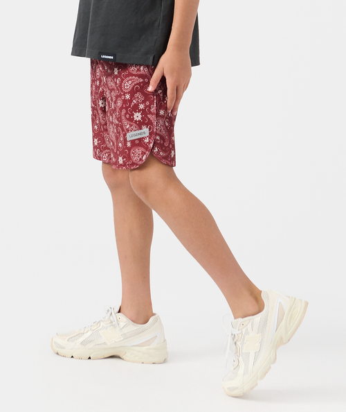 Little Legends Luka Mesh Short Crimson Paisley