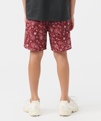 Little Legends Luka Mesh Short Crimson Paisley