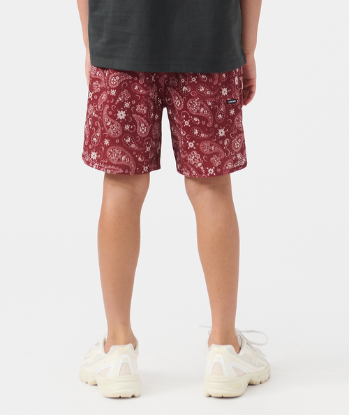 Little Legends Luka Mesh Short Crimson Paisley