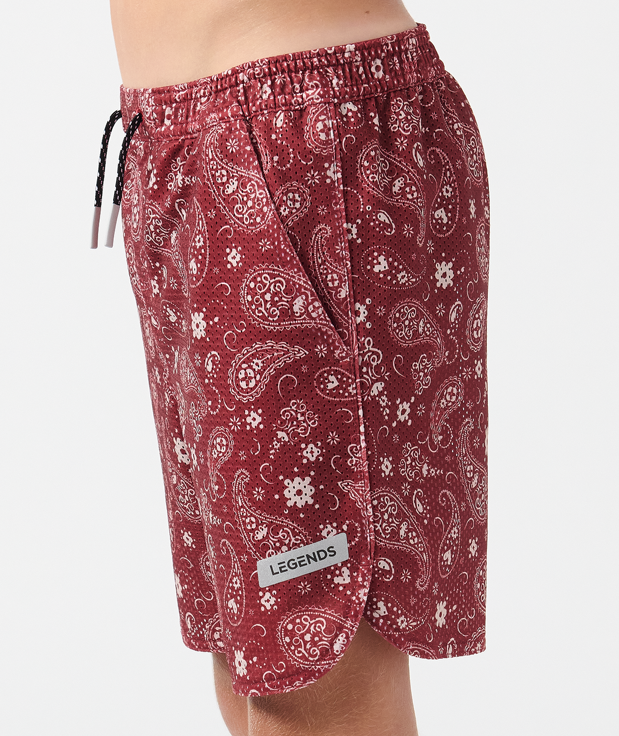 Little Legends Luka Mesh Short Crimson Paisley