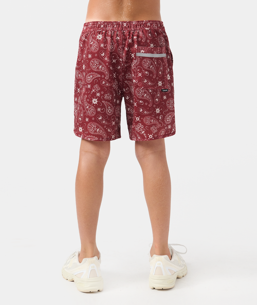 Little Legends Luka Mesh Short Crimson Paisley