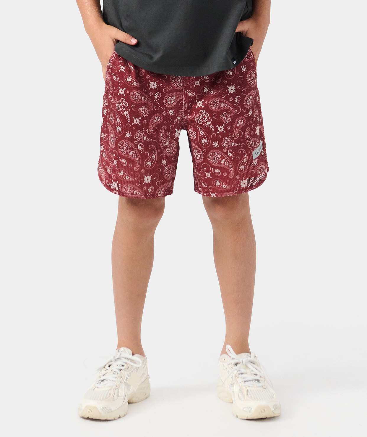 Little Legends Luka Mesh Short Crimson Paisley
