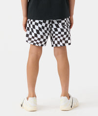 Little Legends Luka Mesh Short Warped Checkers