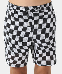 Little Legends Luka Mesh Short Warped Checkers