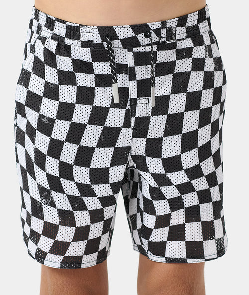 Little Legends Luka Mesh Short Warped Checkers