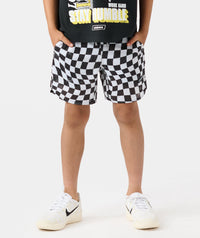 Little Legends Luka Mesh Short Warped Checkers