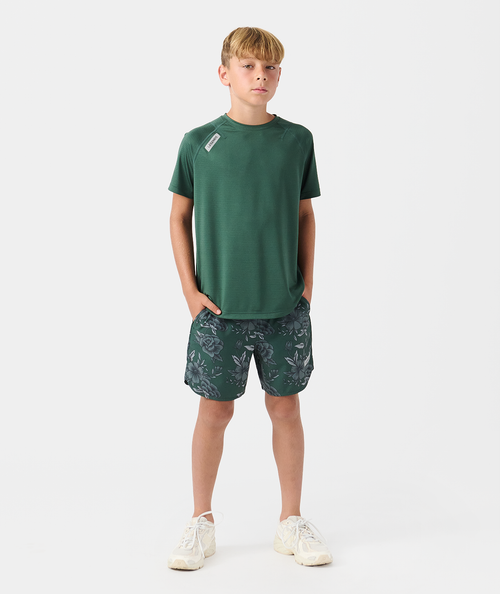 Little Legends Luka Short Vintage Floral Dark Moss