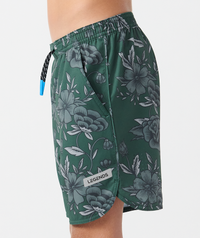Little Legends Luka Short Vintage Floral Dark Moss