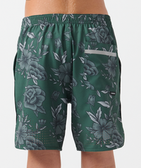 Little Legends Luka Short Vintage Floral Dark Moss