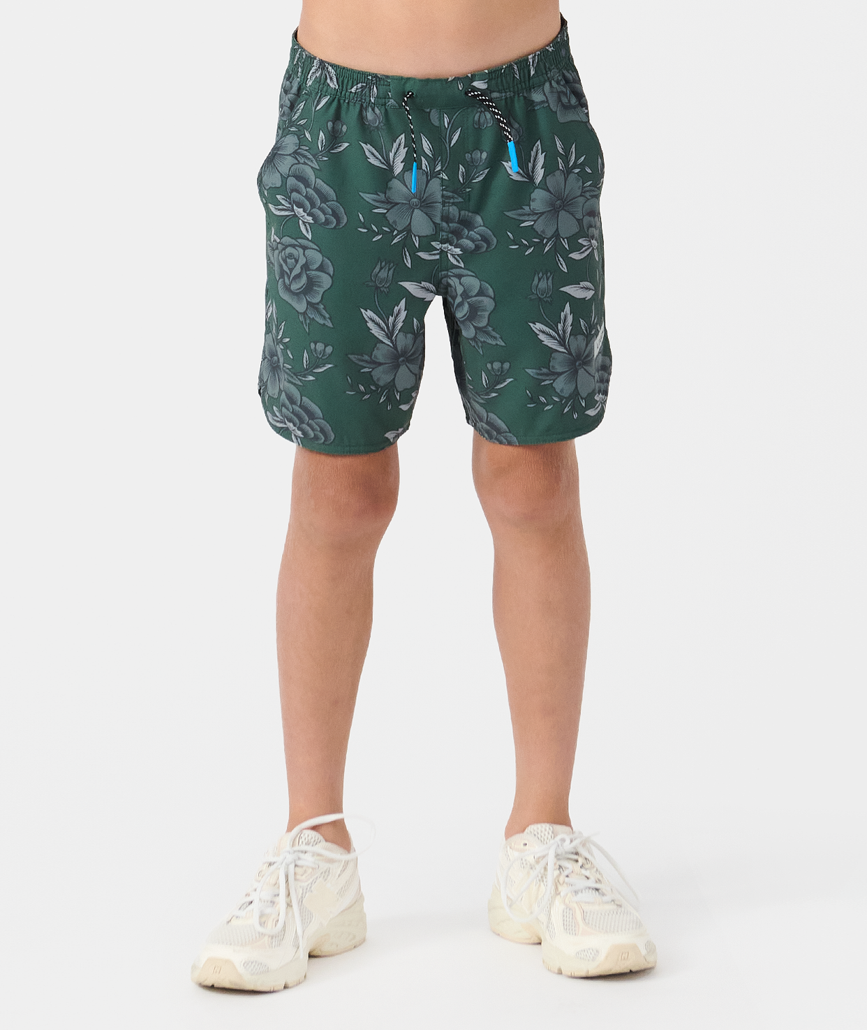 Little Legends Luka Short Vintage Floral Dark Moss
