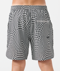 Little Legends Luka Short Warped Houndstooth Faded Black