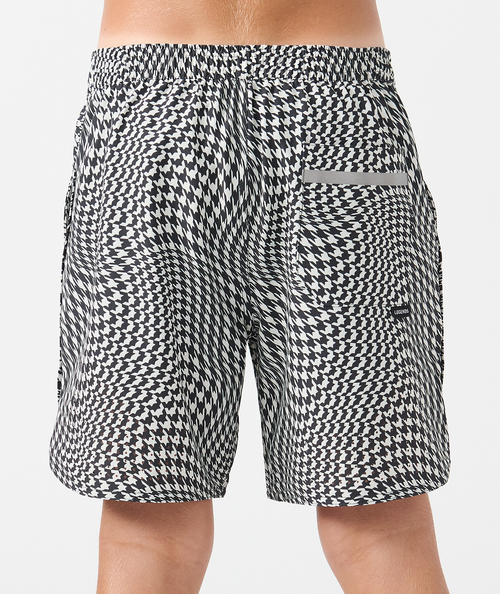 Little Legends Luka Short Warped Houndstooth Faded Black