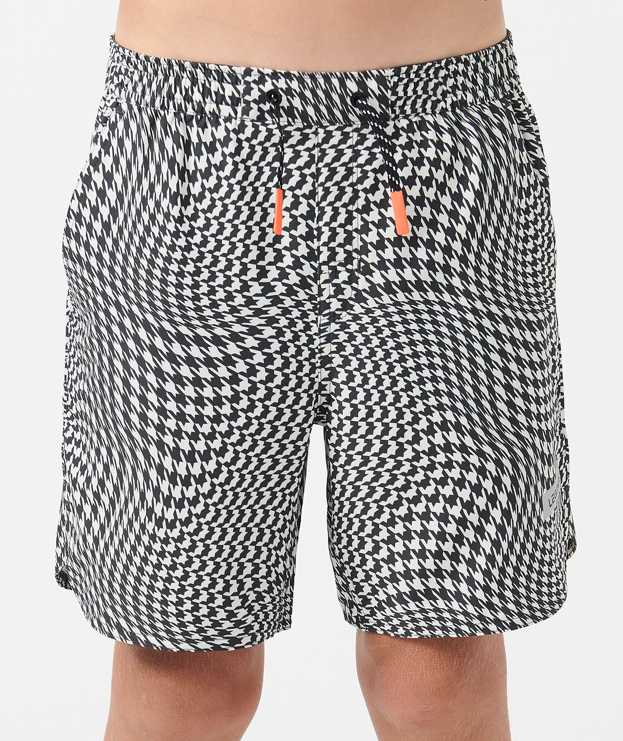 Little Legends Luka Short Warped Houndstooth Faded Black