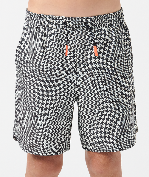 Little Legends Luka Short Warped Houndstooth Faded Black