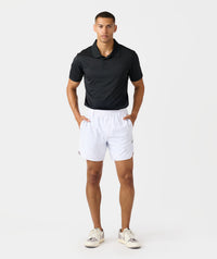 Luka Golf Short White Black Splatter
