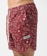 Luka Mesh Short Crimson Paisley