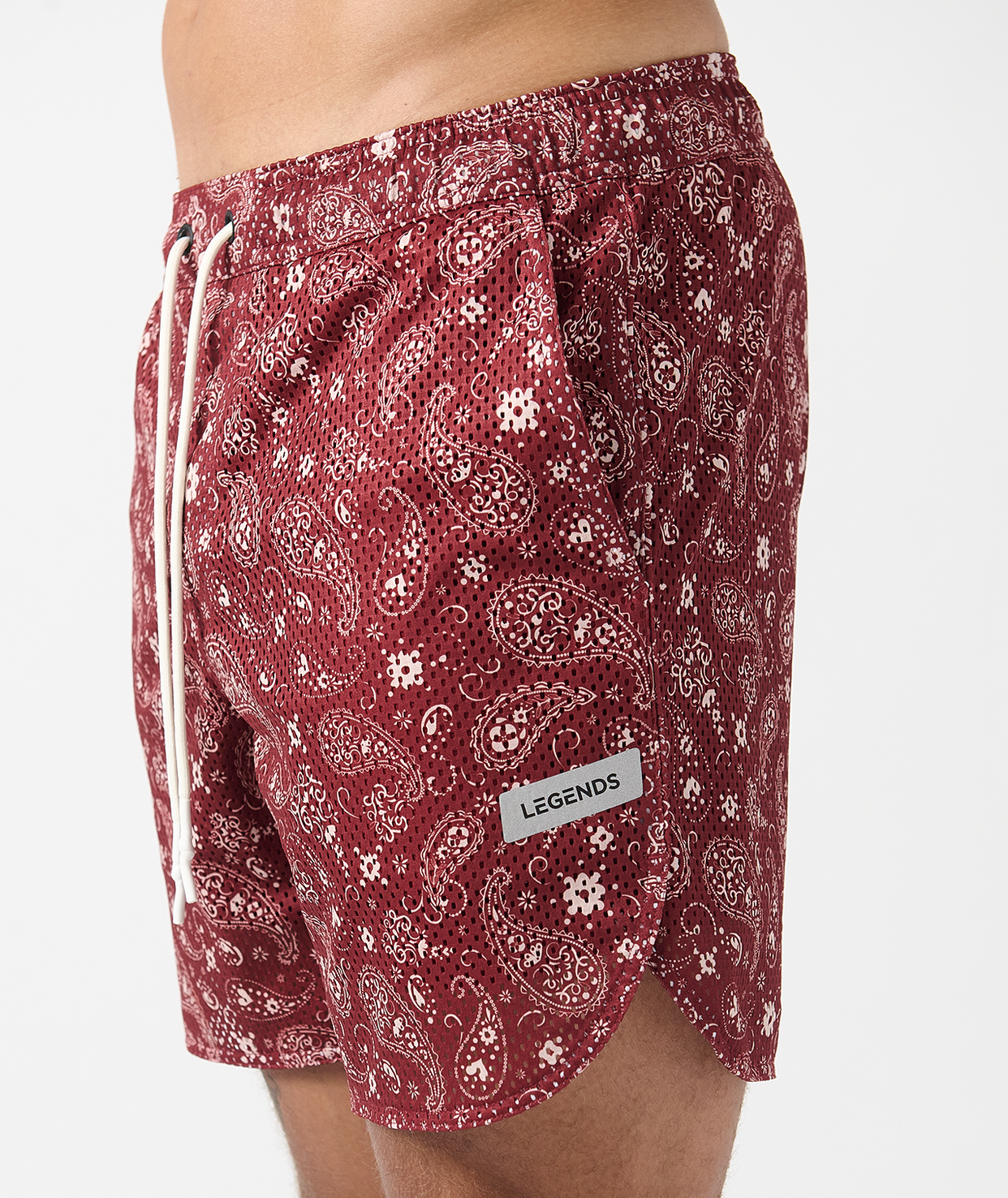 Luka Mesh Short Crimson Paisley
