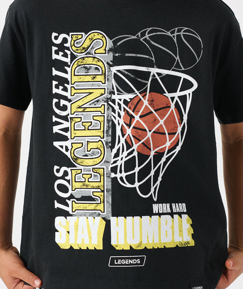 Little Legends Theo Tee Black WHSH