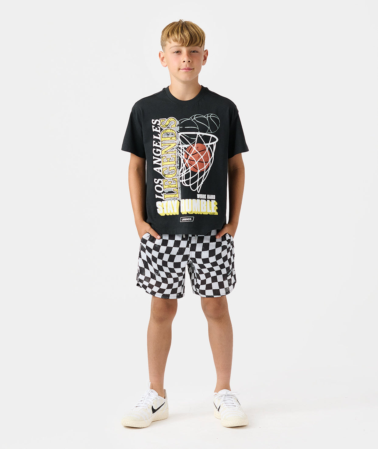 Little Legends Theo Tee Black WHSH