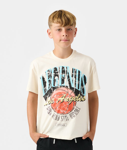 Little Legends Theo Tee Natural White WHSH
