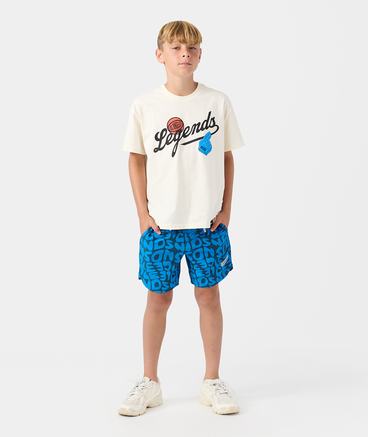 Little Legends Theo Tee Natural White Champs