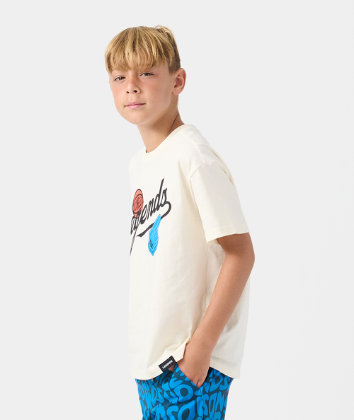 Little Legends Theo Tee Natural White Champs