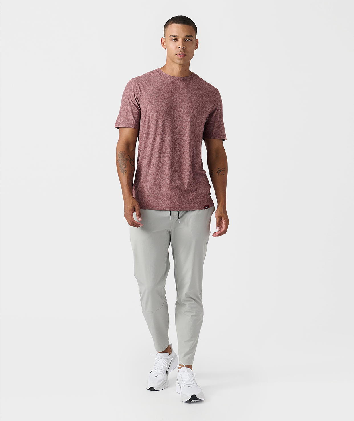 Aire Tee Crimson Heather