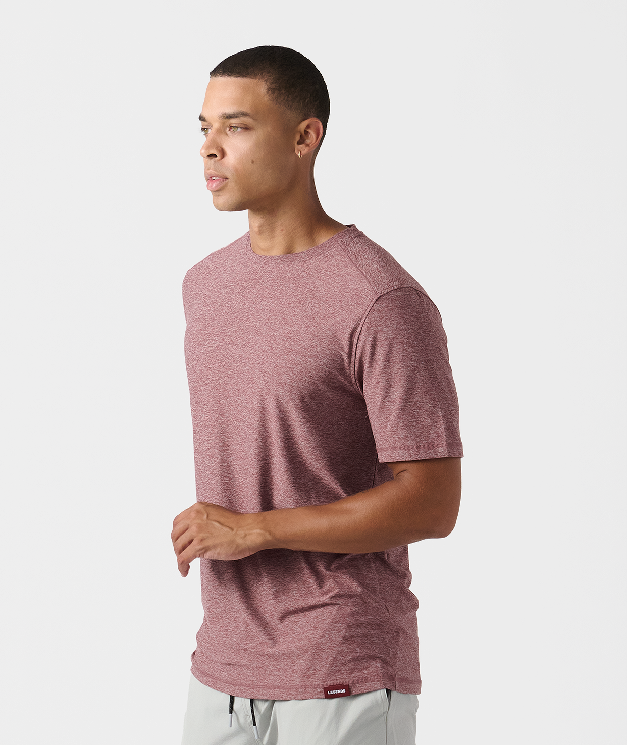 Aire Tee Crimson Heather