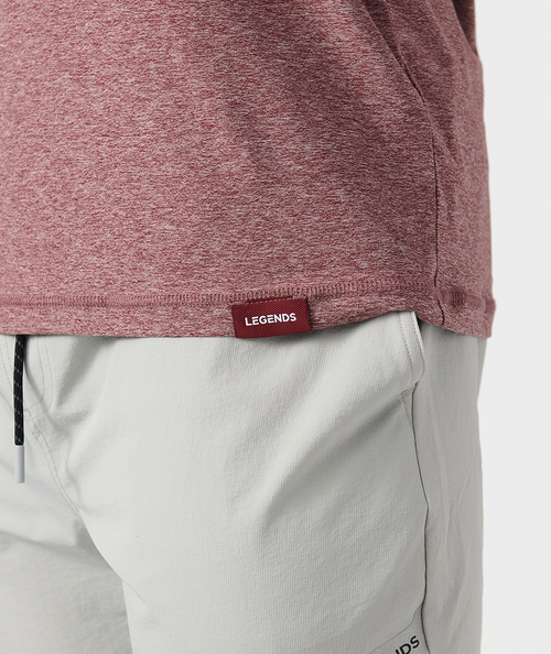 Aire Tee Crimson Heather