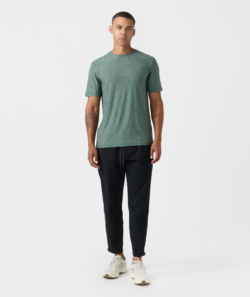Aire Tee Dark Moss Heather