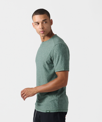 Aire Tee Dark Moss Heather