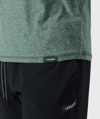 Aire Tee Dark Moss Heather