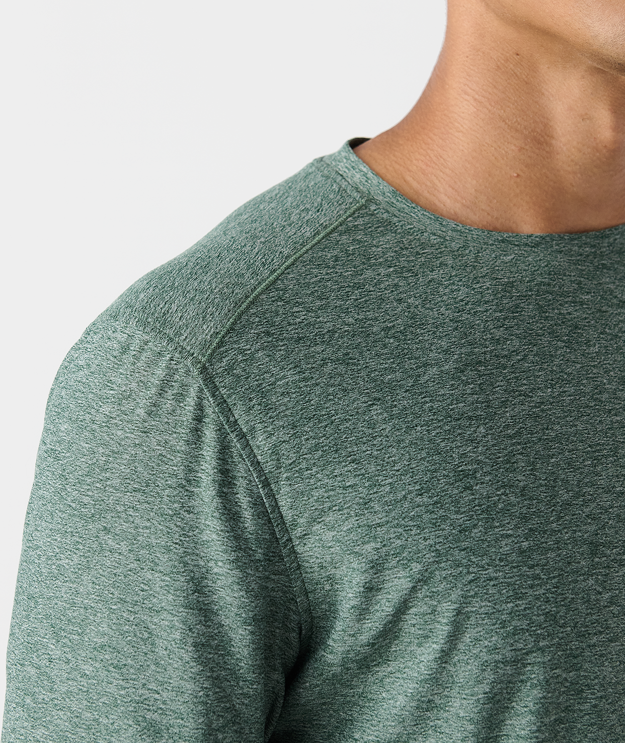 Aire Tee Dark Moss Heather