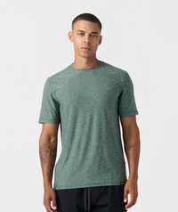 Aire Tee Dark Moss Heather